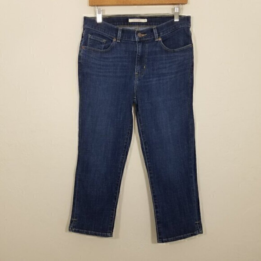 Levi's Classic Crop Stretch Jeans Blue Size 8